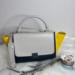 Celine Trapeze, 2 way bag, Tricolor, Medium in Leather